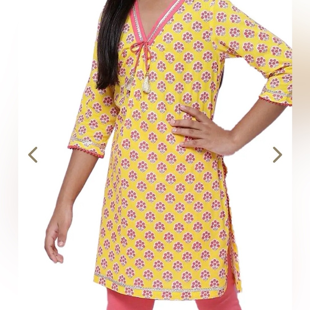 Biba girls cotton kurta top size 12-14